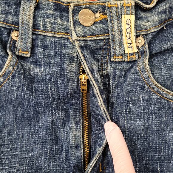 SASSON Tapered Denim Jeans Womens 2/3 26x26 TALON Zip Retro - Picture 7 of 16